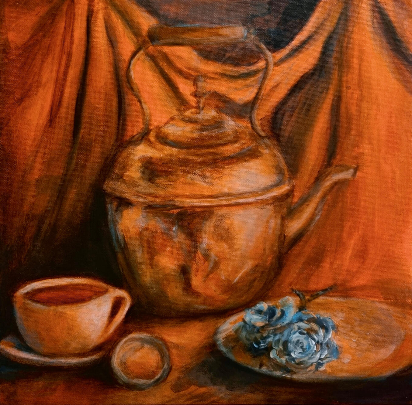 Acrylic on canvas.