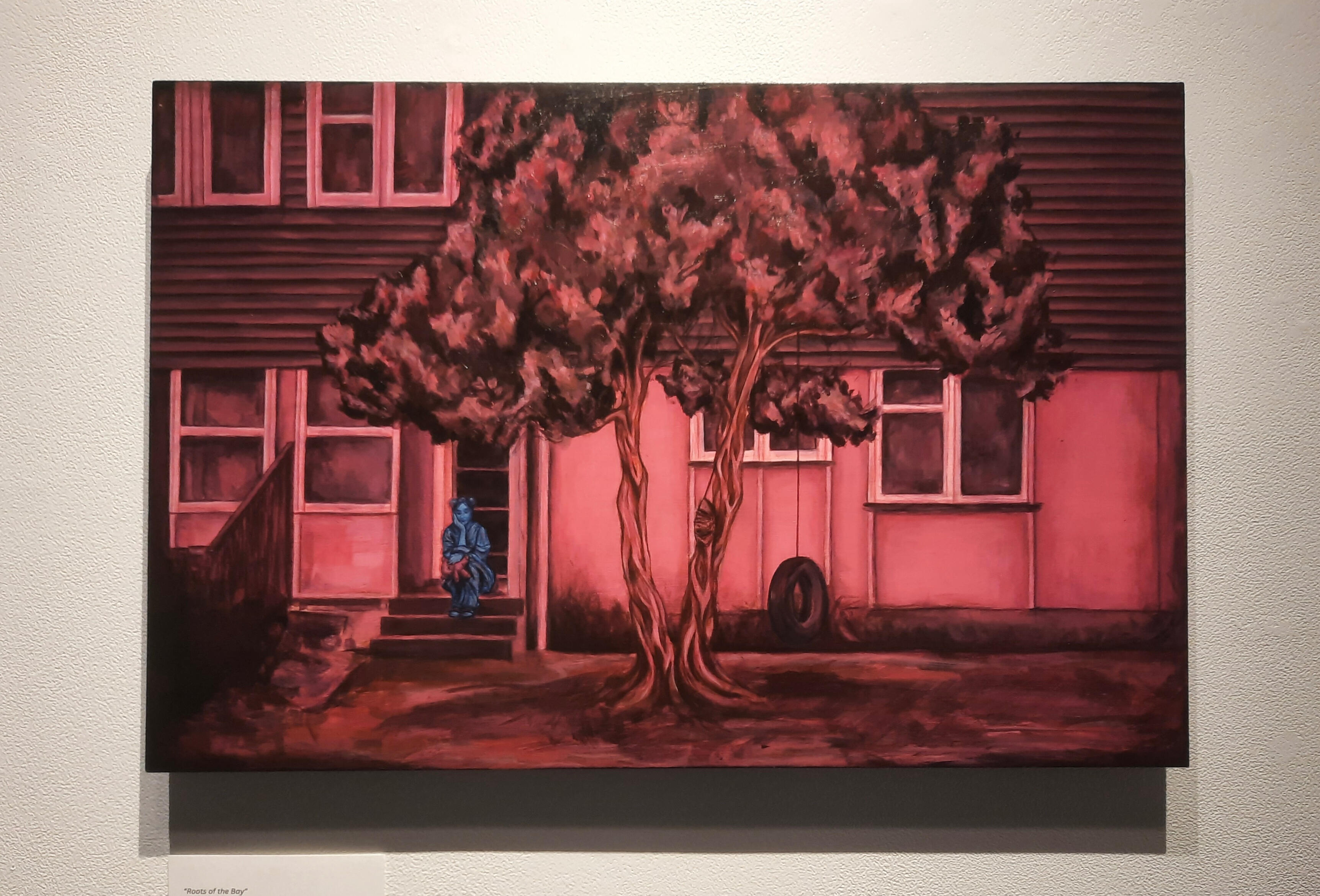 Roots of the Bay, 2024. Acrylic on wood.