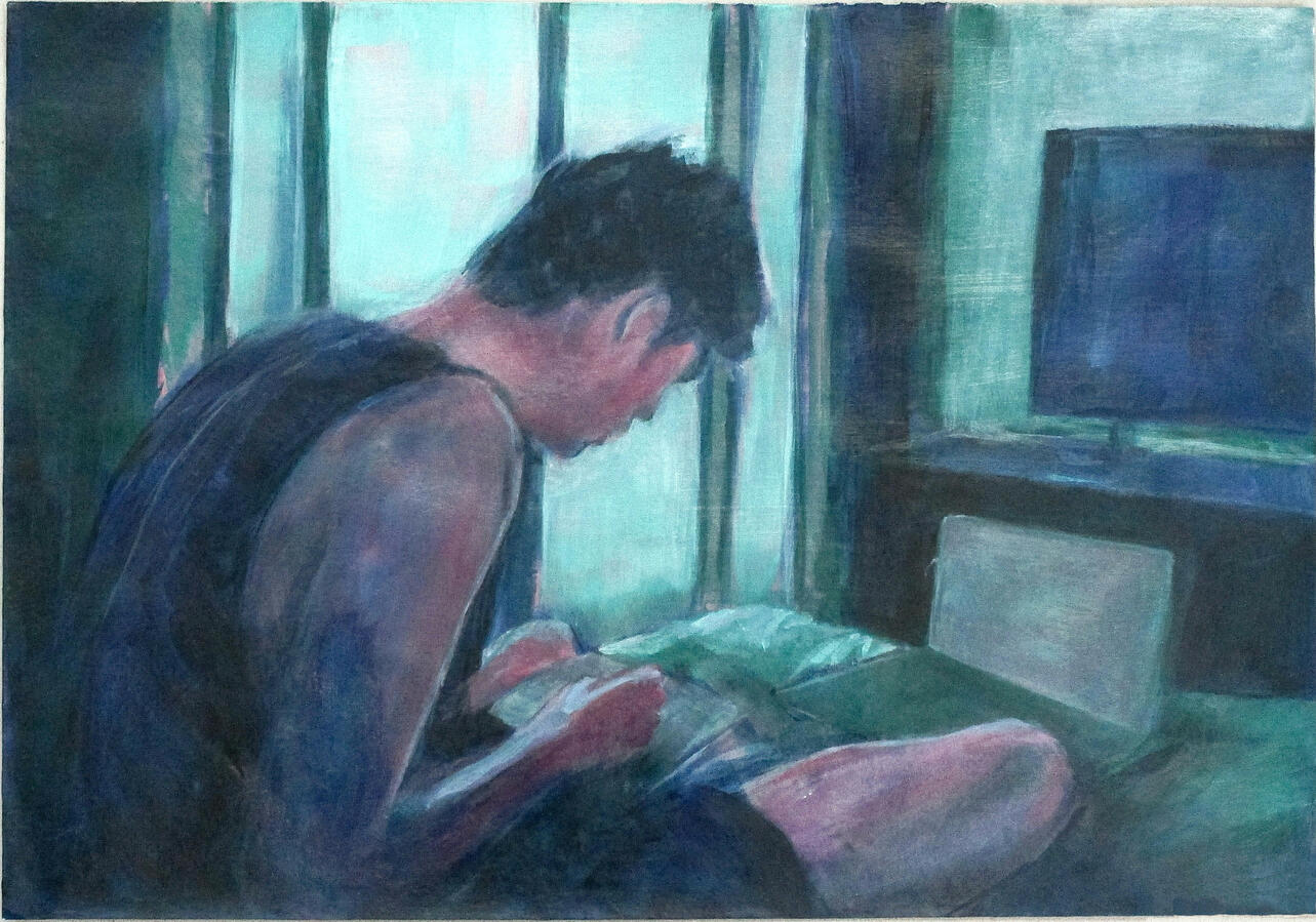 Acrylic on paper, 2026