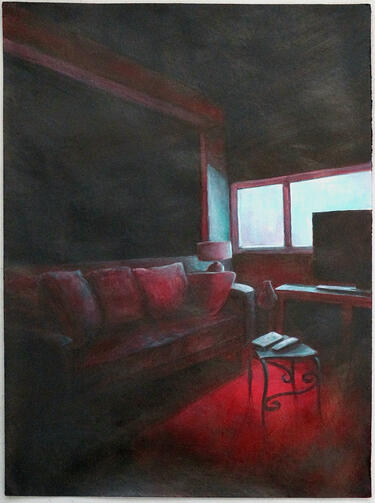 Acrylic on paper.